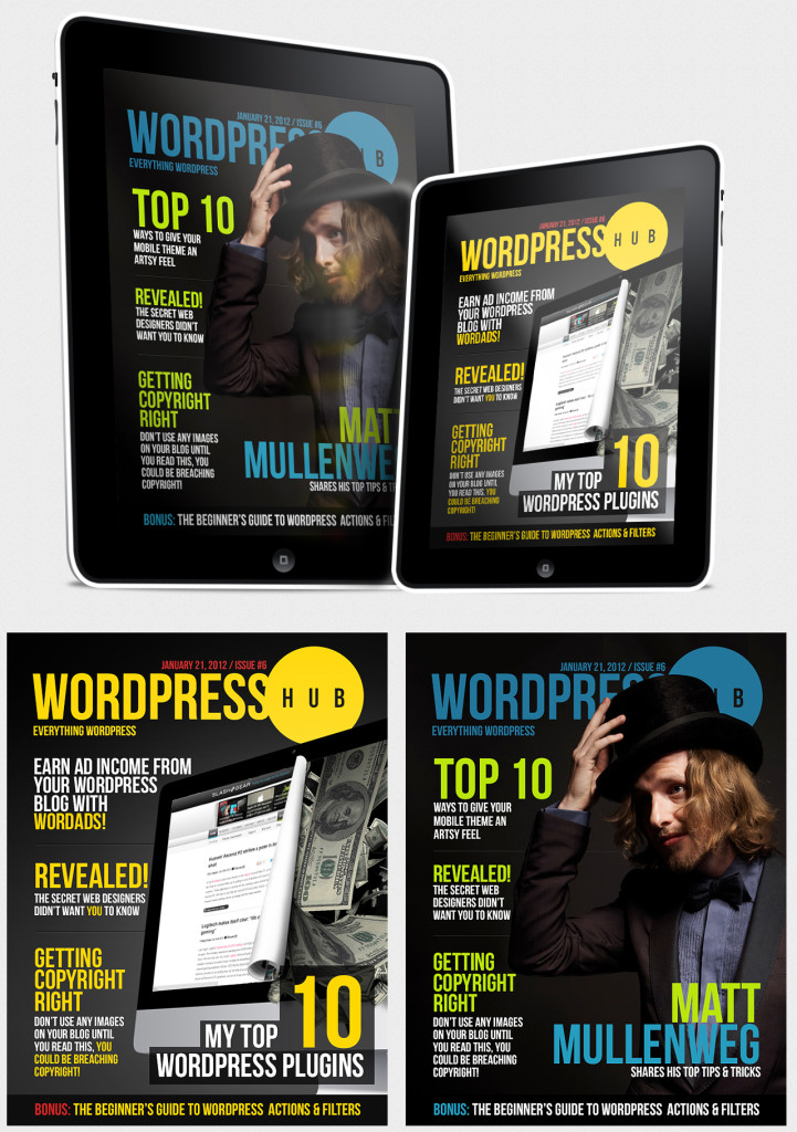 Wordpress Hub Magazine for Apple iPad.
